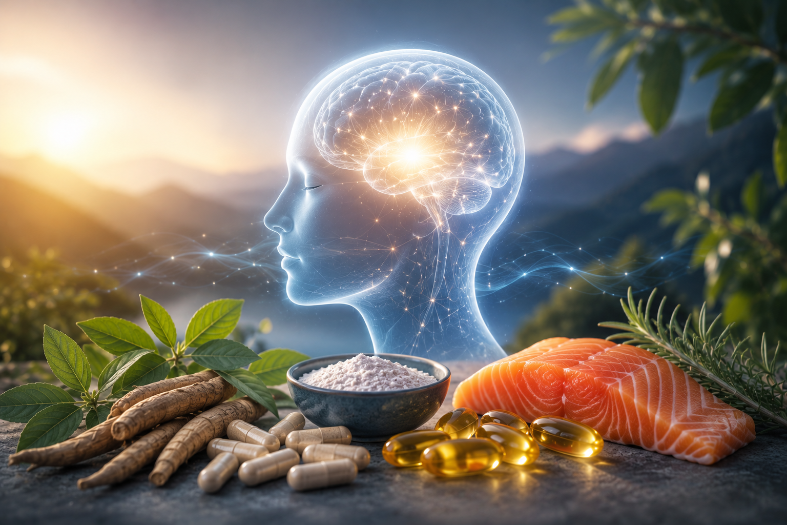 Ashwagandha Forte, Magnesium Formula+ en Omega 3 Forte voor mentaal welzijn van Santurel