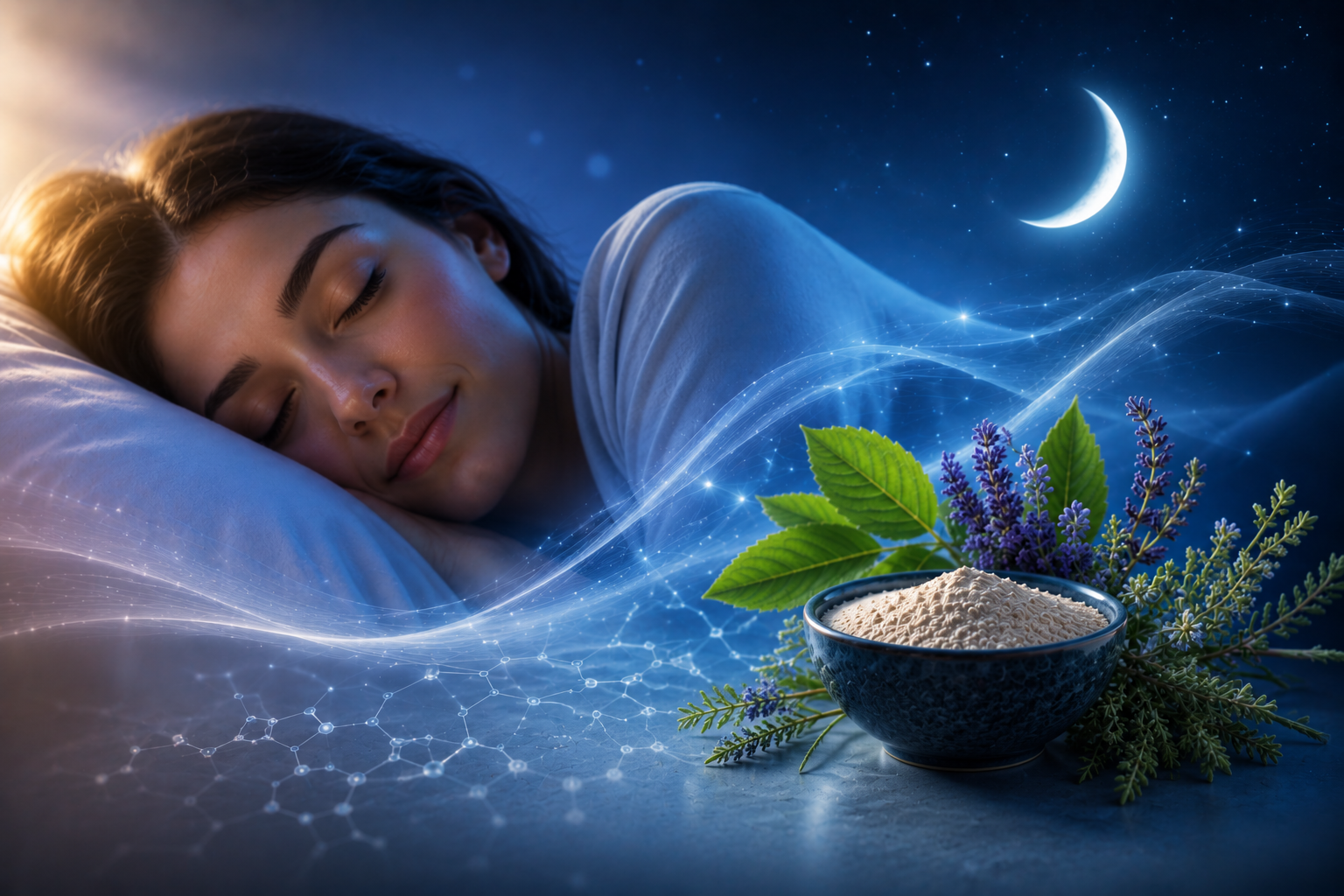 Somnia, Magnesium Formula+ en Ashwagandha Forte voor ontspanning en slaap van Santurel