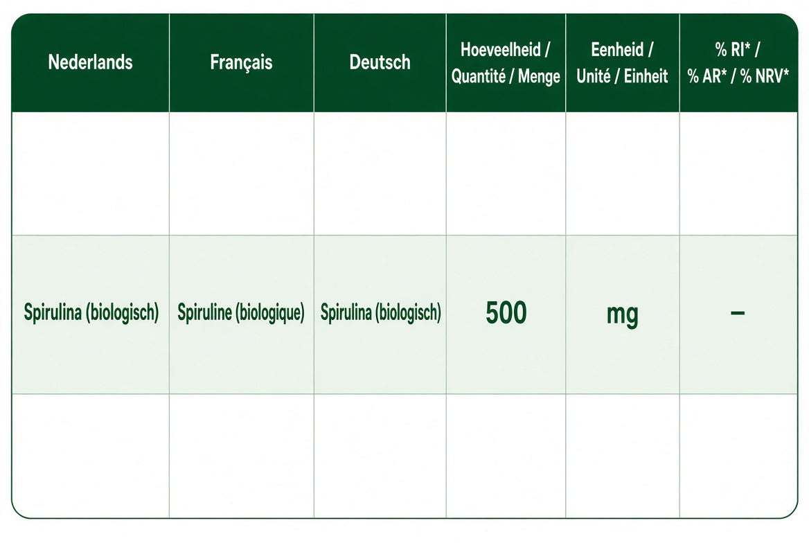 Bio Spirulina Forte 500 2