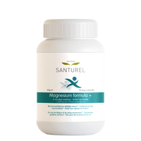 Magnesium formula + pot van Santurel, 90 capsules met 450 mg magnesium voor energie en spierondersteuning