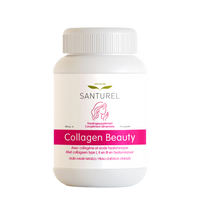 Collagen Beauty pot van Santurel, 90 capsules met type I, II en III collageen voor huid en gewrichten