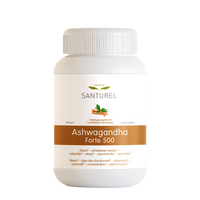 Ashwagandha Forte 500 pot van Santurel, 90 capsules met 500 mg ashwagandha voor stressverlichting en energie